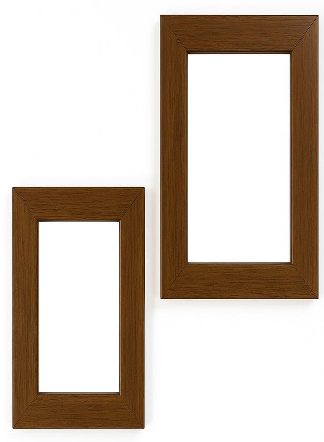 CALVILLE Mini 3 Inch Film Photo Frame compatible with Fuji Polaroid Instax Mini 12/11/99/EVO Instant Camera photos, Wooden Frame Holds 2.2x3.4 Inches for Wall & Tabletop Display (Brown A) - Image 1