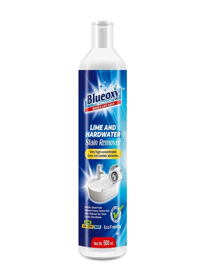 BLUEOXY High-Performance Lime, Rust, Calcium, Stain Remover | Hard Water Stain Remover | Fast Acting Limescale Remover| Cleans Rust, Hard Water Deposits | Ecological Formulation | 500 ML | QTY1 - Image 1