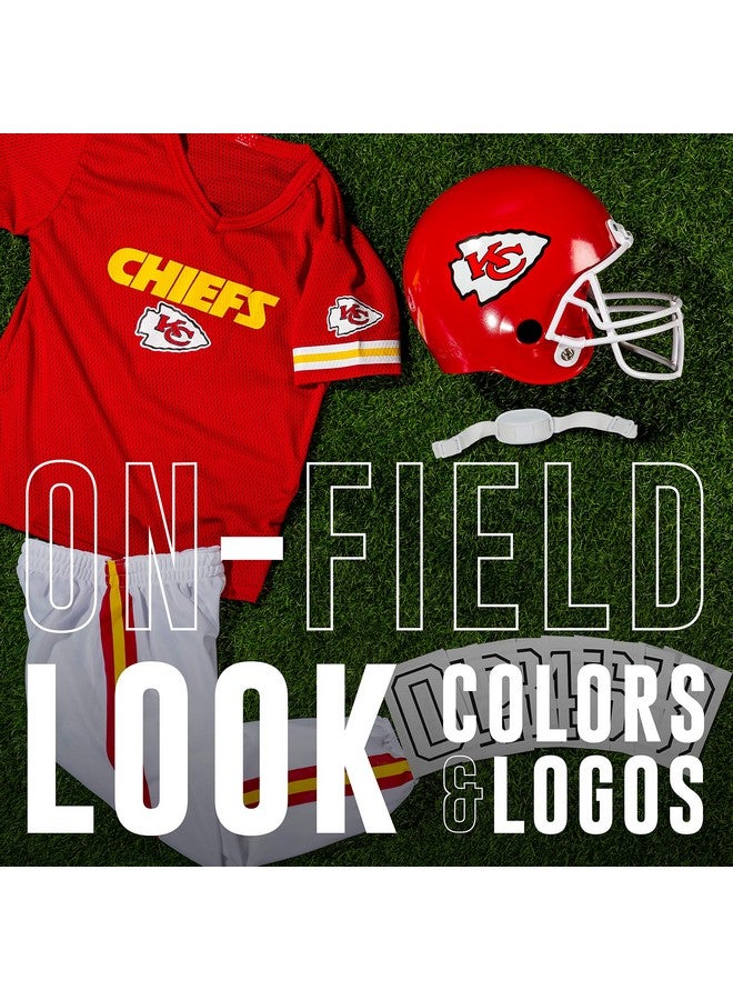 Franklin Sports Kansas City Chiefs Kids Football Uniform Set - NFL Youth Football Costume for Boys & Girls - Set Includes Helmet, Jersey & Pants - Medium - Image 4