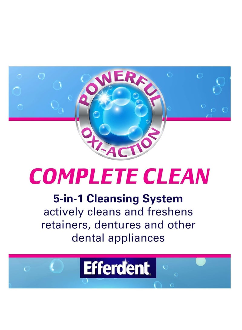 Efferdent Efferdent Denture Cleanser Tablets, Complete Clean, Tablets, Multicolor, 252 Count - Image 3