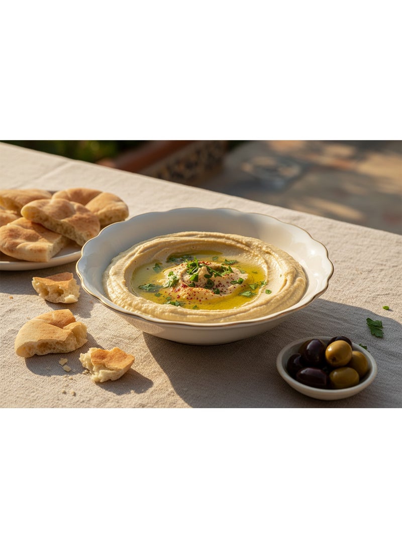 Solecasa Off-White Round Ceramic Bowl with Gold Rim - 4.15 Inch - Image 4