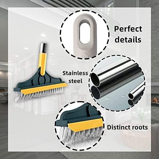 PARSE PERSONAL CARE 2 in 1 Tiles Cleaning Brush Floor Scrub Bathroom Brush with Long Handle 120° Rotate Bathroom Floor Cleaning Brush Home Kitchen Bathroom - Image 5