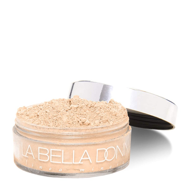 La Bella Donna Loose Mineral Foundation NonChemical SPF50 Only 4 Ingredients ReefSafe NonNano Natural Mineral Makeup with Sun Protection  10g  Crema