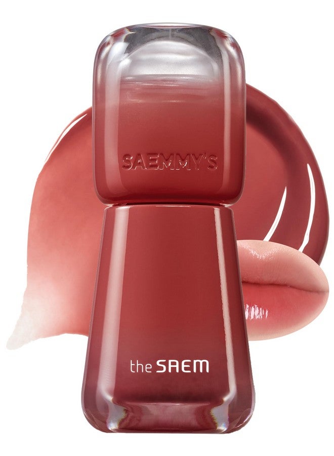 THESAEM Saemmy's Ade Shot Tint - Korean Lip Titnt, Water Gel Lip Stain with Plump Glowy Moisturizing Finish, Buildable Radiant Gloss, Long-Lasting Comfort, 0.1 fl.oz. (06 Apple Cinnamon) - Image 1