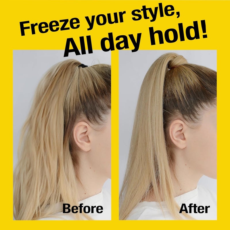 EBIN NEW YORK Wonder Ponytail Bond Freeze Spray Extra Mega Hold - Fine Hair 8oz/ 245ml | Long Lasting Hold, Frizz Control, Shine Enhancing, Fast-Drying, All-Day Hold, Natural Look - Image 3