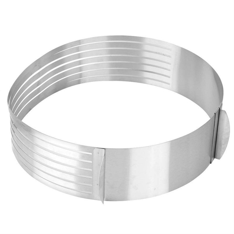 Fdit Adjustable Cake Mold 25-30cm Stainless Steel Baking Ring Non Stick Coating Smooth Edges For Cake Cutting And Baking - Image 2