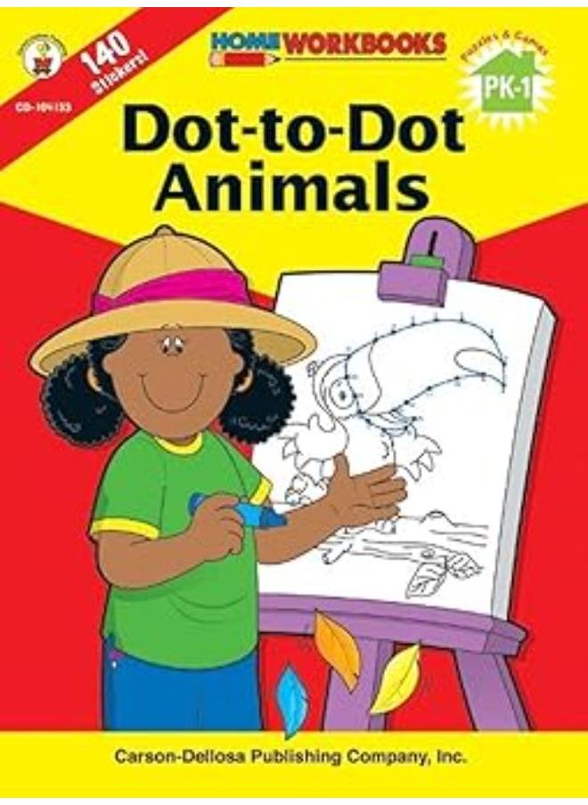Dot-to-Dot Animals, Grades PK - 1 (Home Workbooks) 