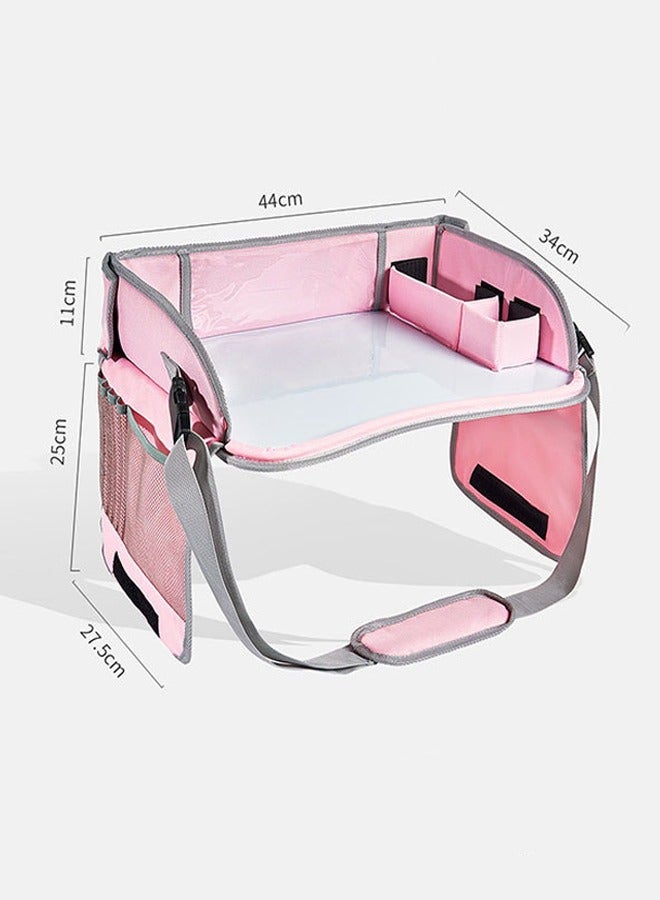 insular Children's Portable Car Painting Board,Car Erasable Painting Tray Surface Seat with Mesh Pockets - Image 2