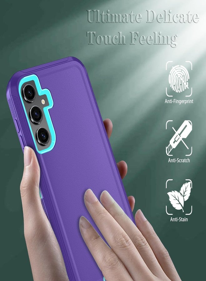 ONOLA Phone Case for Samsung Galaxy S24 Case with HD Screen Protector, Heavy Duty Shockproof & Dropproof 3-Layer Cover Phone Case for Galaxy S24 6.2'',PurpleSkyBlue - Image 5