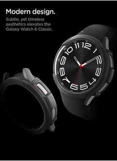 Spigen Liquid Air for Samsung Galaxy Watch 6 Classic 47mm Case Cover Flexible Lightweight TPU (2023) - Matte Black  - Image 2