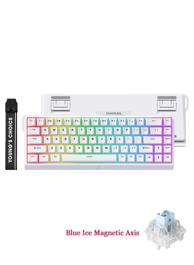 MCHOSE ACE68 Wired Mechanical Gaming Keyboard Magnetic Switch Hot Swappable E-sports Custom Gaming Keyboard Computer Gamer Accessories  - Image 1