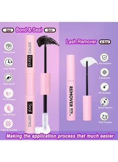 DAODER Lash Clusters Kit 640Pcs Lash Extension Kit Wispy 40D+60D+80D+100D Fluffy Cluster Lash Kit D Curl Volume Individual Lashes With Lash Revmover Lash Bond Seal 9-16Mm(40D+60D+80D+100D Kit 640Pcs)  - Image 4