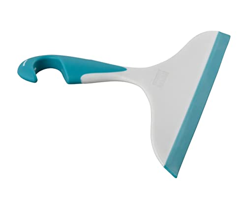 WENKO 20177100 Bathroom Squeegee Loano Light Blue - for Bathroom and Shower, Plastic, Light Blue - Image 3