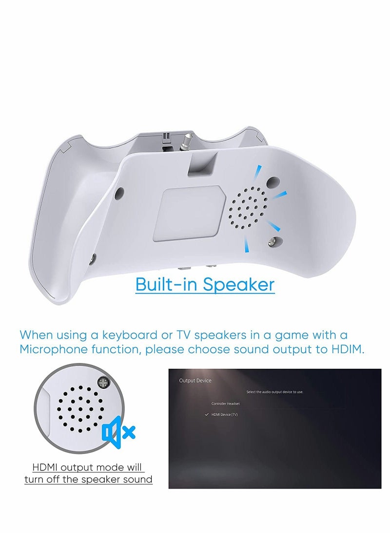 Wireless Keyboard for PS5 Controller, Bluetooth 3.0 Mini Chatpad Message Game Keyboard Keypad Built-in Speaker with 3.5mm Audio Jack for Messaging and Gaming Live Chat - Image 5
