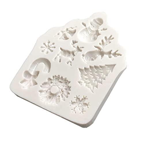 CALANDIS Christmas Tree Snowman Snowflake Shape Molds Silicon Mold Fondant Mould DIY Cake Sugar Modeling Tools Jewelry Making Moulds | Christmas Decor Item for Home - Image 4