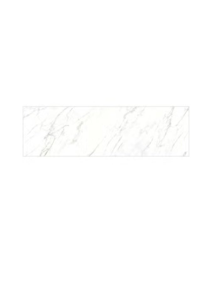 SOMANY Carara White 800x2600MM Quill Porcelain Tile – 15mm Thick Large Format Slab | Luxury White Marble Look Flooring | 2.08 SQM