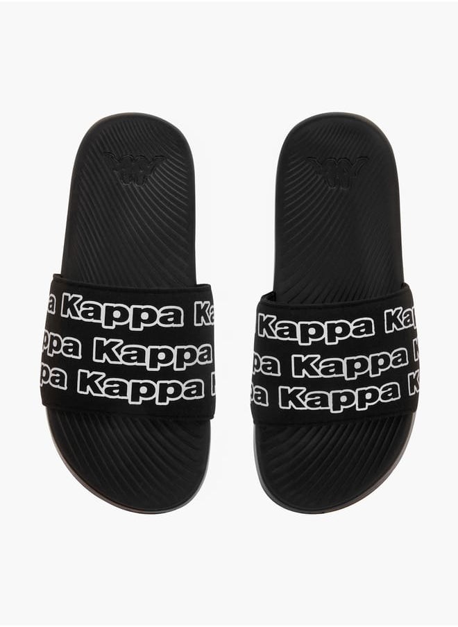 Kappa Girls' Logo Print Slip-On Slides  - Image 1