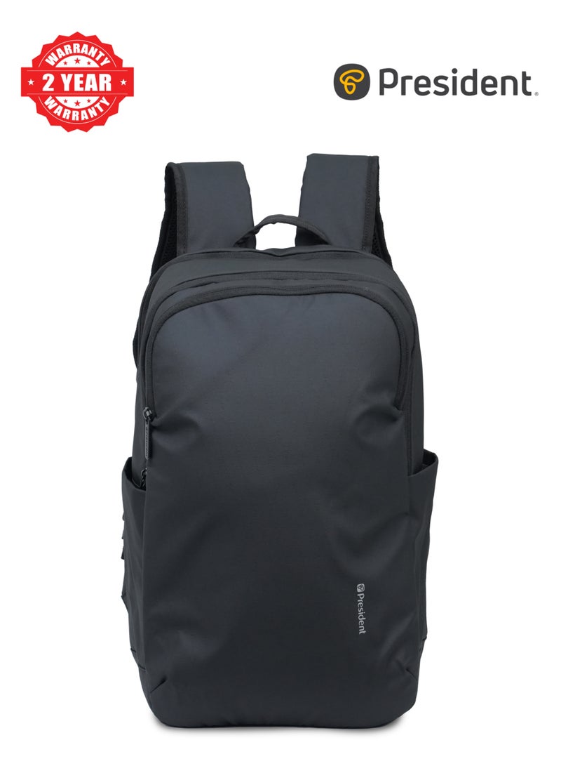 PRESIDENT Backpack Business Travel Durable Backpack with Waterproof Fashionable Multifunctional College School Backpack for Men And Women ( Black ) BPP3068 - Image 1