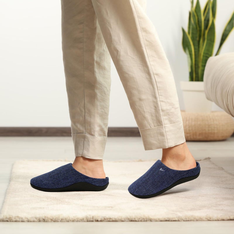 ERGOfoot Orthotic Slippers with Arch Support for Plantar Fasciitis Pain Relief, Comfortable Orthopedic Clog House Shoes with Indoor Outdoor Anti-Skid Rubber Sole - Image 2