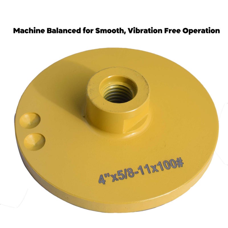 Actintool 4 in.x 5/8-11 in. No Bouncing Resin Filling Diamond Cup Grinding Wheel for Concrete Stone Surface Grinding, T Segments Smooth Chip Free Diamond Grinding Wheel - Image 5
