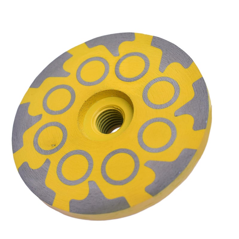 Actintool 4 in.x 5/8-11 in. No Bouncing Resin Filling Diamond Cup Grinding Wheel for Concrete Stone Surface Grinding, T Segments Smooth Chip Free Diamond Grinding Wheel - Image 1