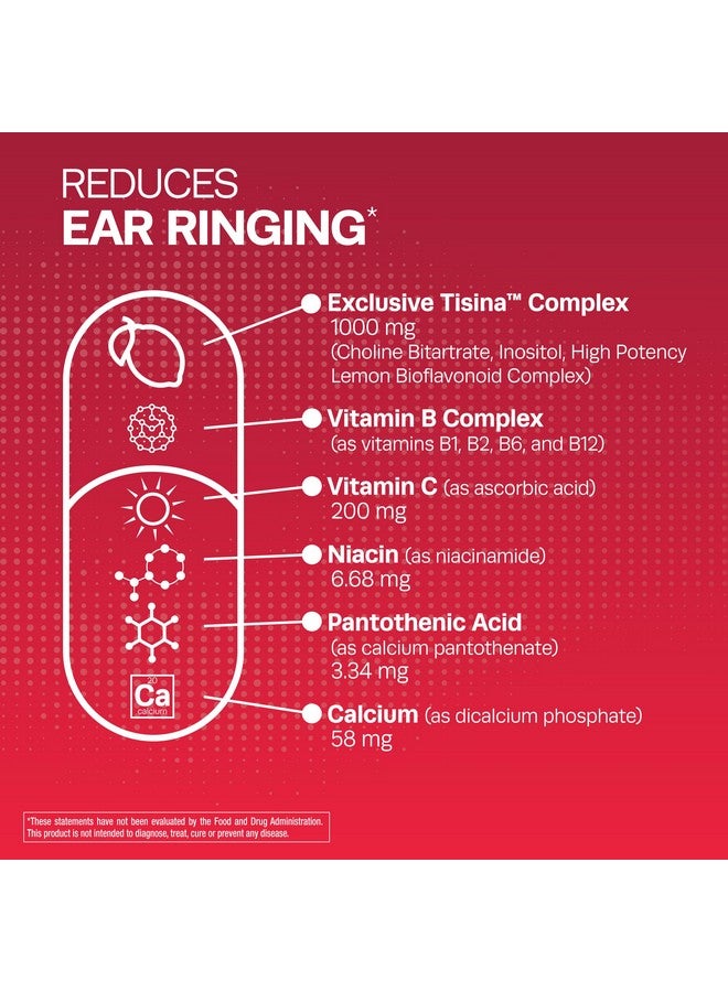 Lipo-Flavonoid Lipo Flavonoid Plus, Tinnitus Relief For Ringing Ears, OTC Flavonoid Ear Health Vitamins, Bioflavonoids & Vitamin C, 100 Caplets  - Image 3