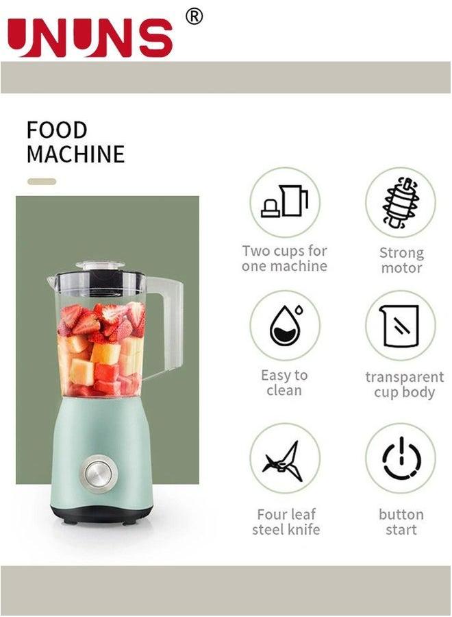 UNUNS Personal Size Blenders,Classic Retro Electric Pulse Blender,1.5 Liter +500ML Glass Pitcher,High Power 1500 Watts Crushes And Pulverizes Ice Cubes,Blend Smoothie,Crush Ice,Shakes - Image 4