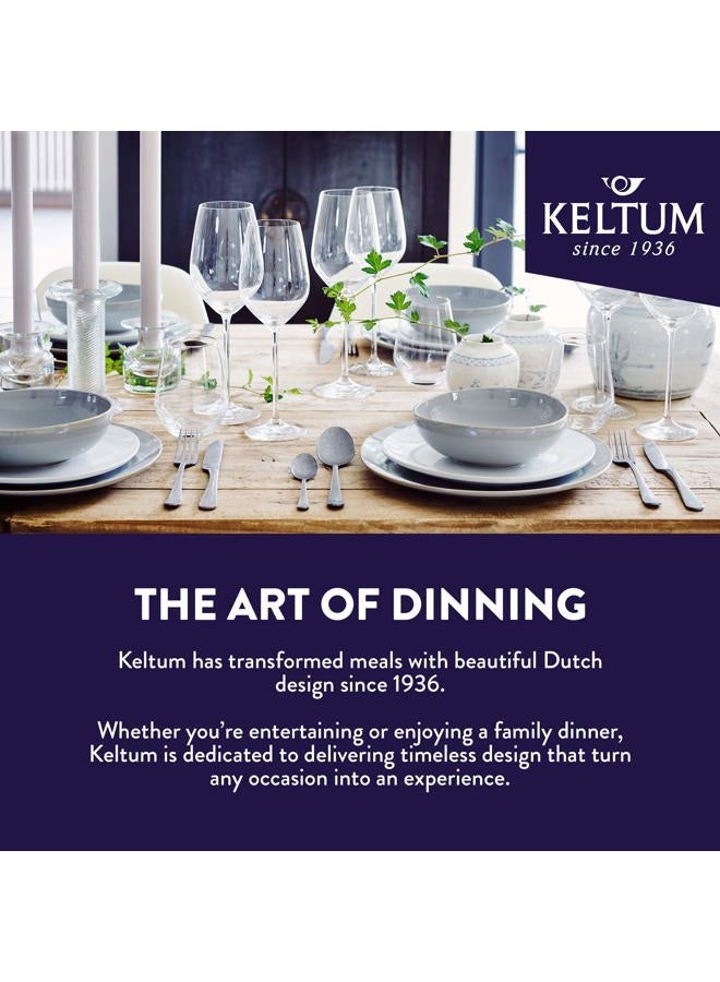 Keltum Cotton White Glazed Stoneware Serving Plate, 15" - Image 5