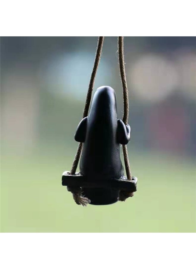 Generic Decorative Car Pendant，No Face Man Car Pendant Hanging Swing, Faceless Male Car Pendant, Anime Car Hanging Ornament Interior Decoration for Car Rearview Mirror, Home, Office  - Image 4