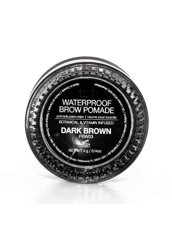 PALLADIO - Brow Pomade Waterproof 24 Hour Wear Smudge Proof and Sweat Resistant Formula Super Creamy Formula Glides on And Helps to Fill in Brows for a Dramatic Defined Flawless Look (Dark Brown) - Image 1