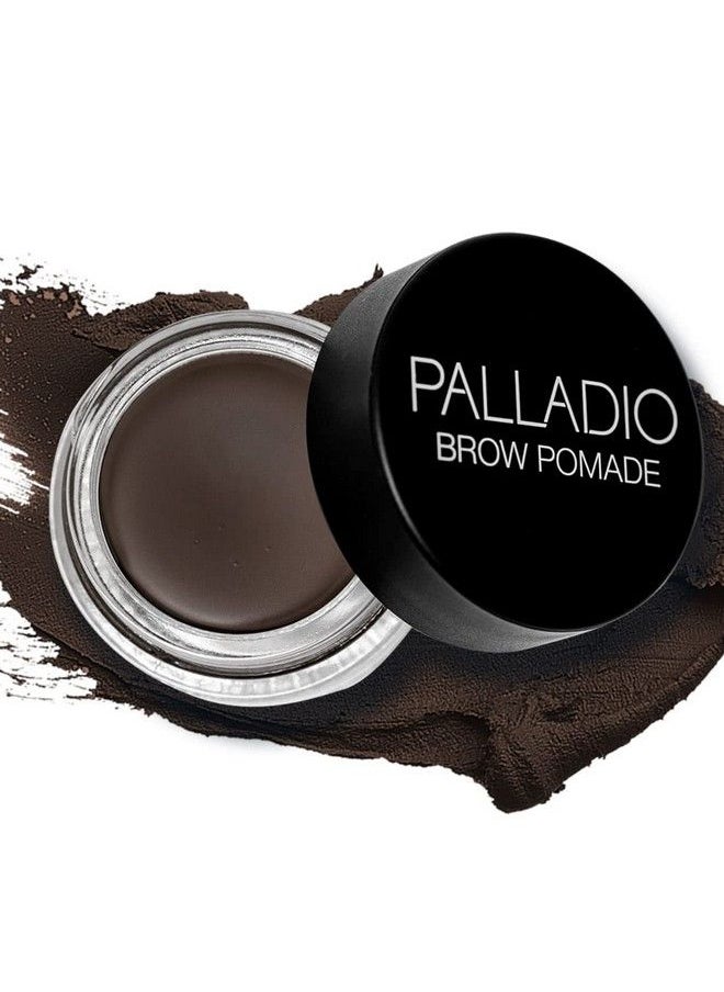 PALLADIO - Brow Pomade Waterproof 24 Hour Wear Smudge Proof and Sweat Resistant Formula Super Creamy Formula Glides on And Helps to Fill in Brows for a Dramatic Defined Flawless Look (Dark Brown) - Image 1