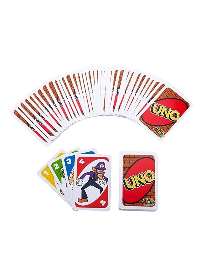 UNO Card Game Super Mario Theme 11.6 x 9 x 1.9cm - Image 3
