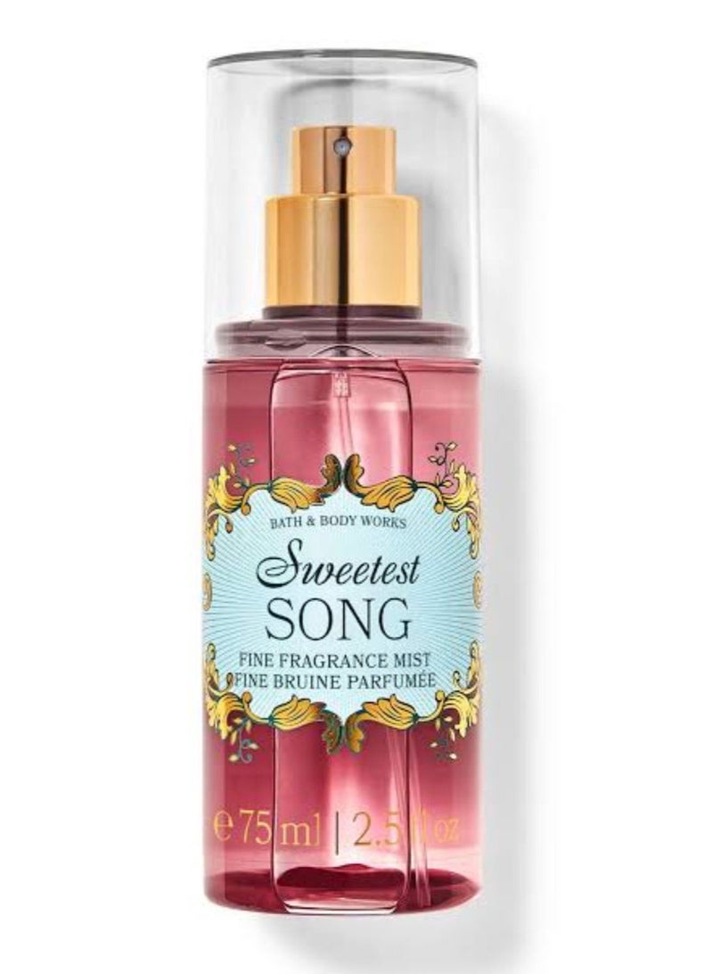 Sweetest Song Travel Size Fine Fragrance Mist 75ml