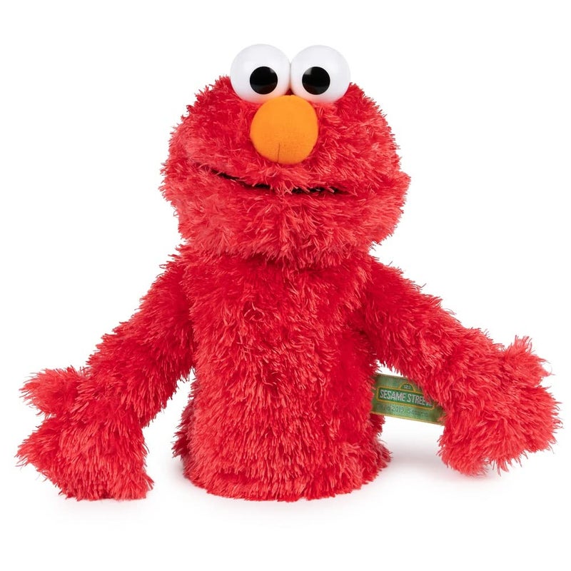 GUND Sesame Street Official Elmo Muppet Plush Hand Puppet, Premium Plush Toy for Ages 1 & Up, Red, 11” - Image 1