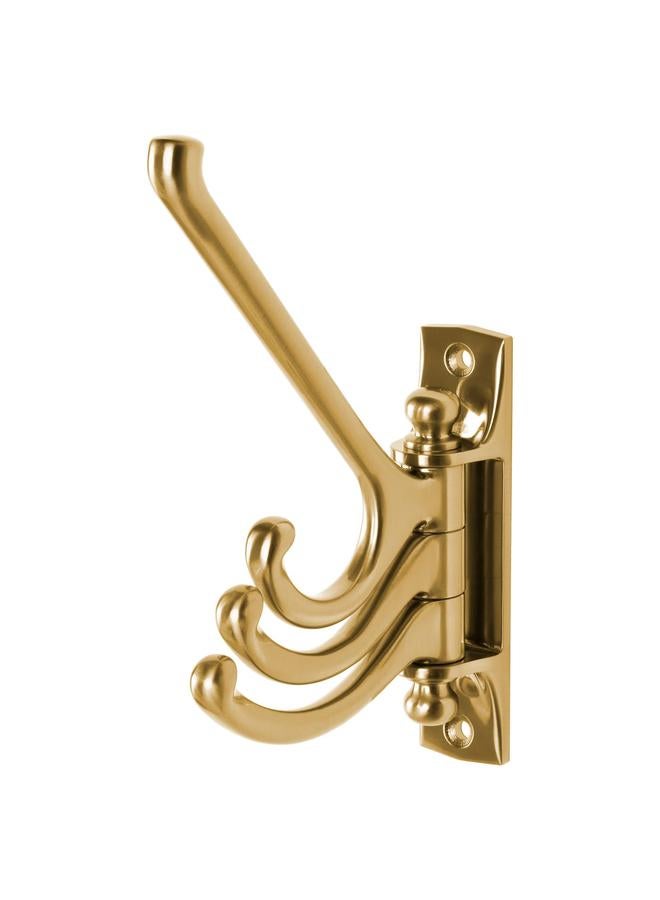 erorex 3-armed swivel hook, brass-colour - Image 1
