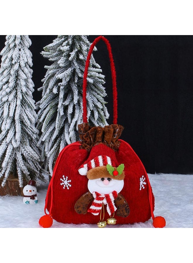 Christmas candy bag, Christmas Children Gift Handbag, Christmas Eve Candy Apple Bag, Christmas Bag for Holiday Gifts and Decorations