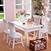 Minamzee 112 Dollhouse Table Chair Set 17pcs Wooden Miniature Kitchen Furniture Set with Breakfast Accessories for Dining Room - Image 2