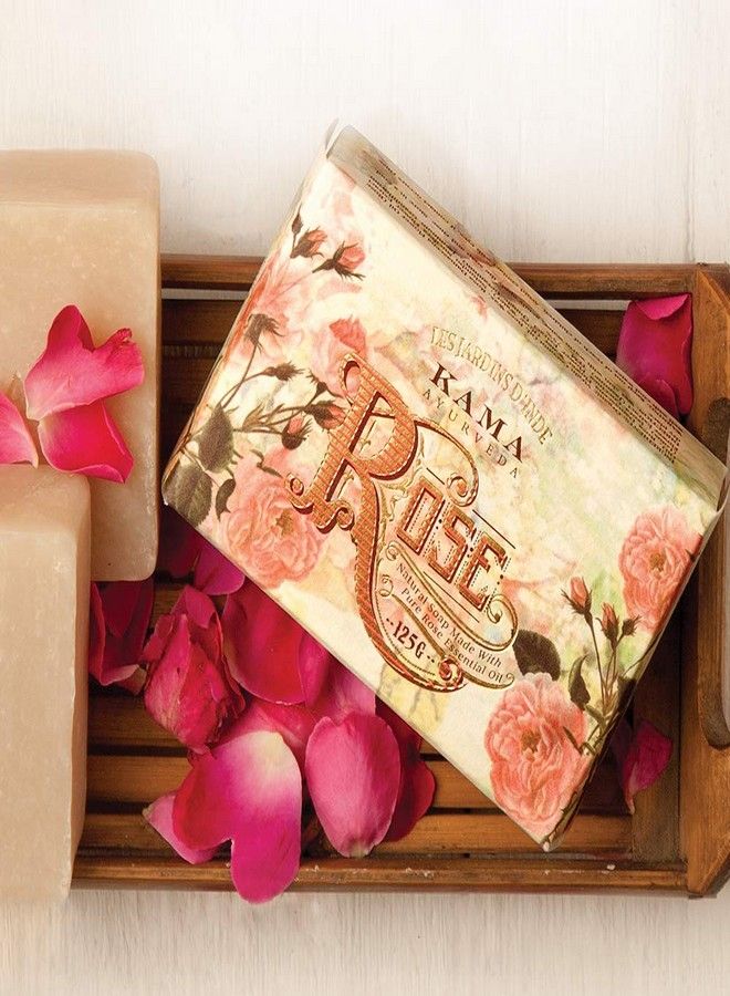 Kama Ayurveda Kama Ayurveda Natural Rose Soap, 125g  - Image 2
