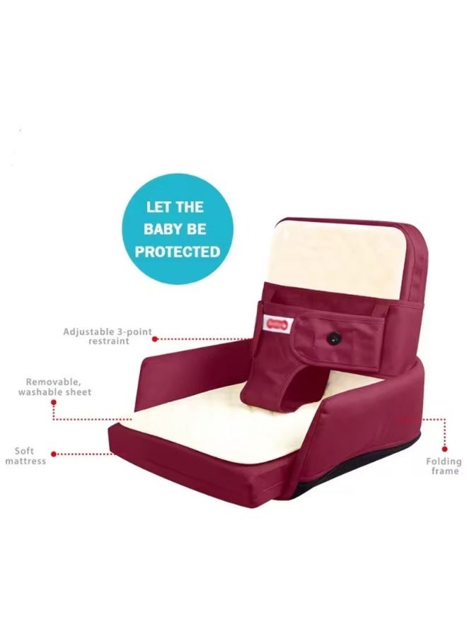 ibaby Multifunctional Foldable Baby Bed, Portable and Movable Infant Crib, Diaper Changing Pad, Foldable Travel Bed with Comfortable Cushion, Ideal for Infants, Equipped with Safety Rails and Breathable Fabric (5-in-1) - Image 3