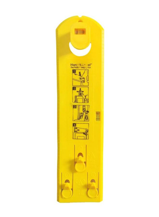 NIBEMINENT Picture Frame Hanging Level Marking Tool Yellow - Image 1