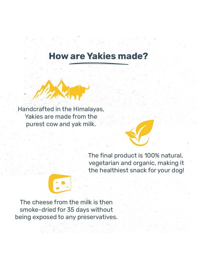 Heads Up For Tails Yakies Vegetarian Natural All Life Stages, Dog Chew Bone - Extra Large - 110G Each - Pack Of 3 - Image 2