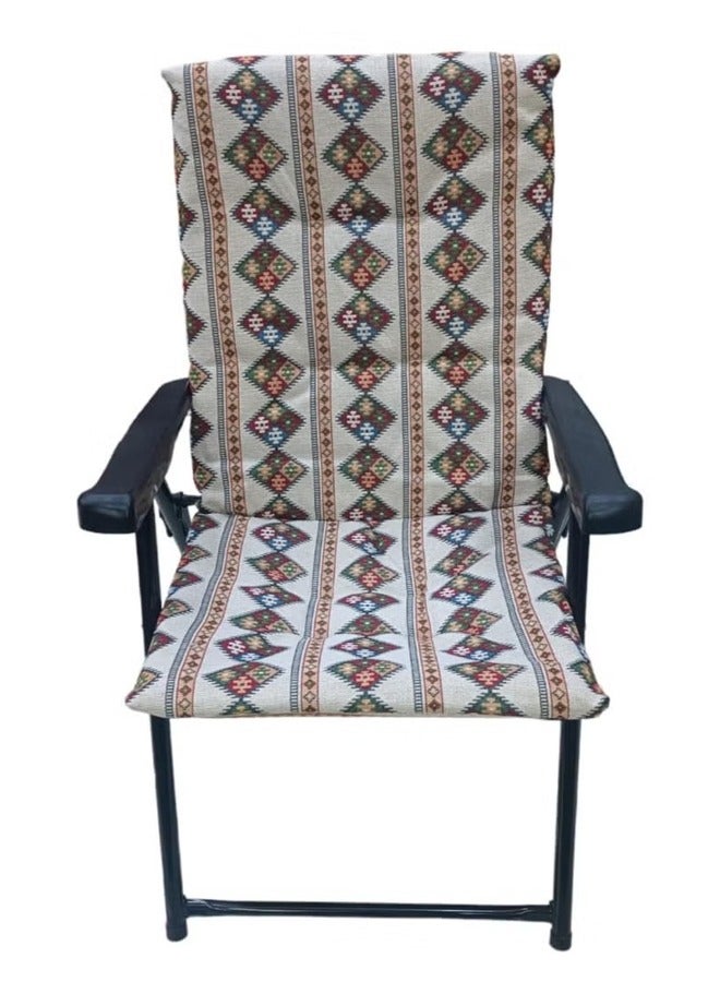 كادي ون كرسي تخييم قابل للطي مقعد تخييم مبطن خفيف الوزن بظهر مرتفع للتخييم في الهواء الطلق والشاطئ للتخييم و الرحلات - Image 3