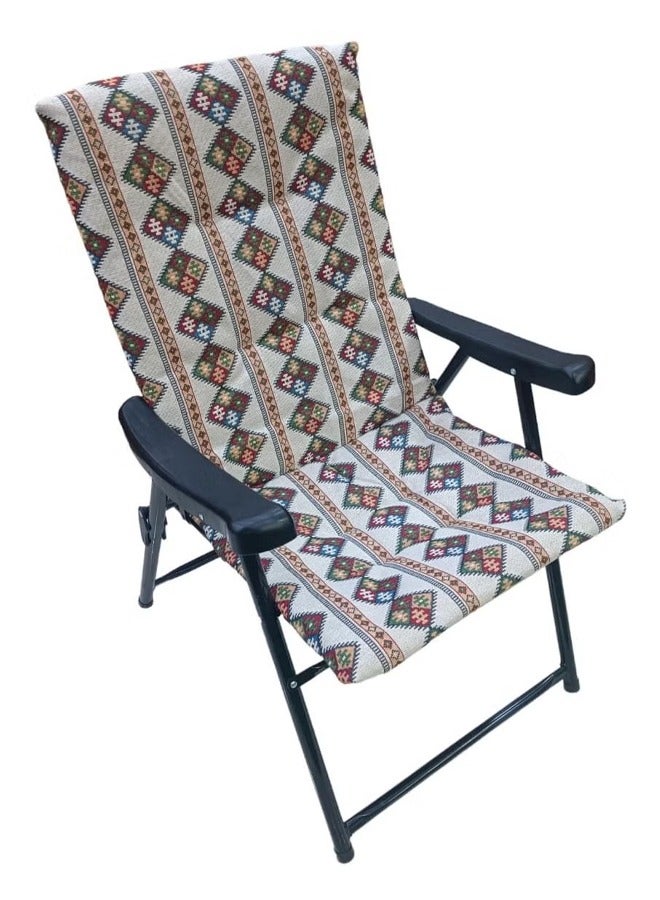 كادي ون كرسي تخييم قابل للطي مقعد تخييم مبطن خفيف الوزن بظهر مرتفع للتخييم في الهواء الطلق والشاطئ للتخييم و الرحلات - Image 2