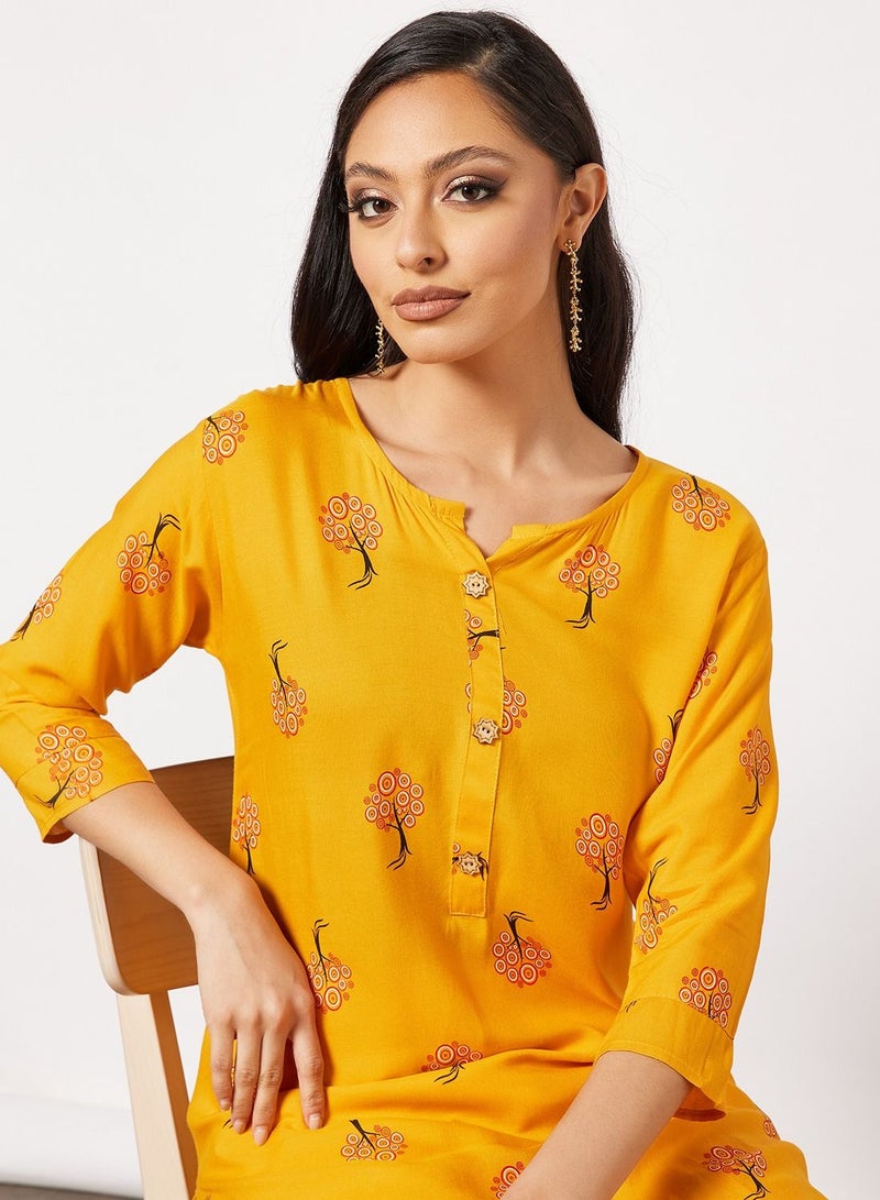 HANA & SARA Printed Short Kurta - Image 3