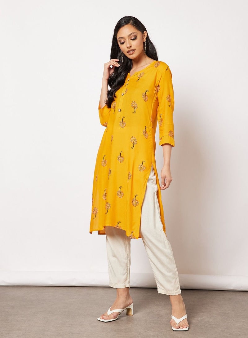 HANA & SARA Printed Short Kurta - Image 4