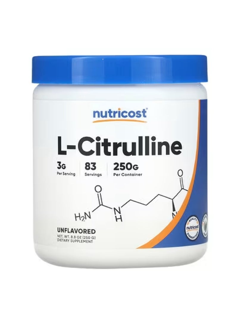 إل-سيترولين، بدون نكهة، 8.8 أونصة (250 غرام)