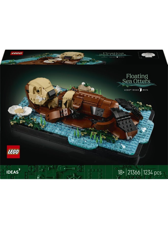 LEGO Ideas Floating Sea Otters Building Set for Adults 21366 (Age 18+, 1234 Pieces) - Image 2