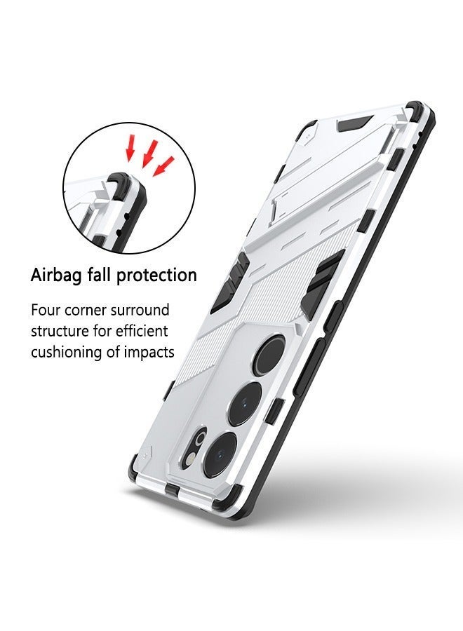 X-level Phone Case Compatible with VIVO V29 5G/V29 Pro/S17/S17 Pro with Kickstand & Shockproof Military Grade Drop Proof Protection Sturdy Bumper Protective Back Cover - Image 5