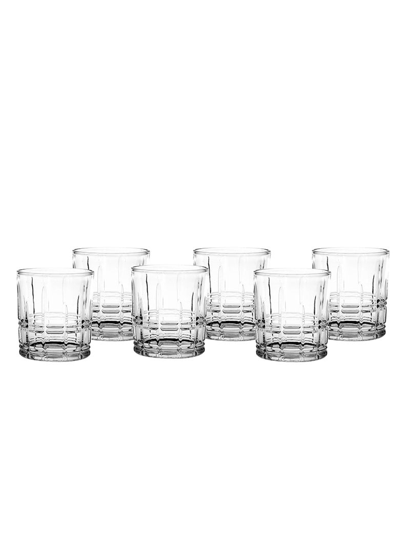 Cuisine Art Jezz Short Tumbler Set - 6 Pcs, 310ml (10.5oz) - Crystal Clear, Durable Glasses for Cocktails, Whiskey, Rocks, Juice 