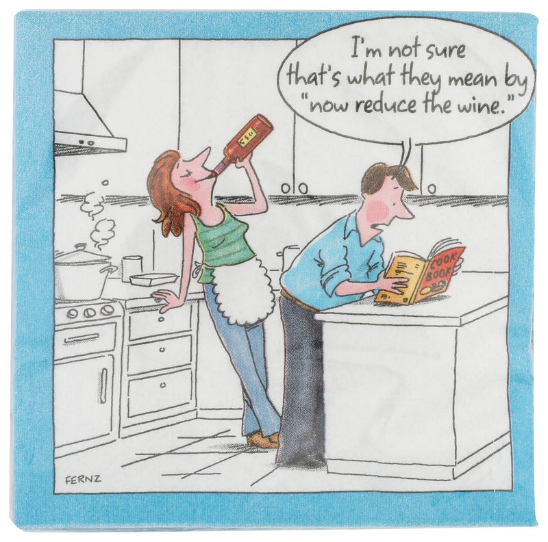 Design Design Reduce The Wine Cocktail Napkins Multicolor 62407162